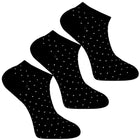 3 Pack Biz Dots Ankle Socks (Unisex) - LOVE SOCK COMPANY