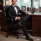 Superior Comfort: The Best Organic Cotton Mid-Calf Socks - Biz Dots Black