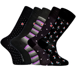 The Non-Binding 5-Pack: Premium Men's Mid-Calf Dress Socks - Scottsdale