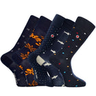 Luxury 5-Pack: Premium Organic Cotton Mid-Calf Dress Socks - Athens