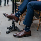Luxury 5-Pack: Premium Organic Cotton Mid-Calf Dress Socks - Athens