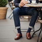 Luxury 5-Pack: Premium Organic Cotton Mid-Calf Dress Socks - Athens