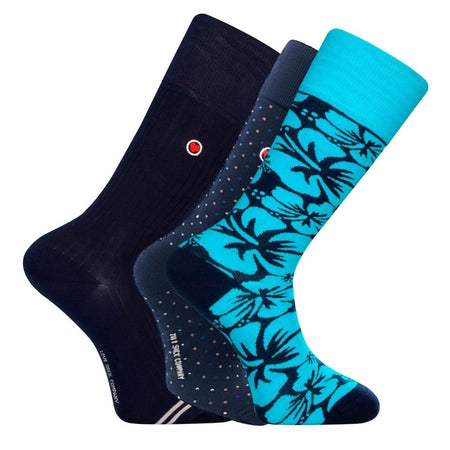 The Non-Binding 3-Pack: Premium Men's Mid-Calf Dress Socks - Malibu