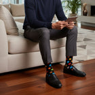 Luxury Organic Cotton Dress Socks for Men: Seamless Fit & Stay-Up Guarantee - Wedding Gift
