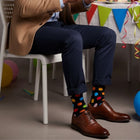 Luxury Organic Cotton Dress Socks for Men: Seamless Fit & Stay-Up Guarantee - Wedding Gift