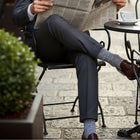 Luxury Pack: Premium Organic Cotton Mid-Calf Dress Socks - Stars Grey