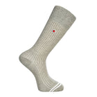 Luxury Pack: Premium Organic Cotton Mid-Calf Dress Socks - Ribbed Solid Grey