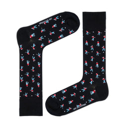 Premium Mid-Calf Golf Pattern Socks - Seamless & Non-Slip