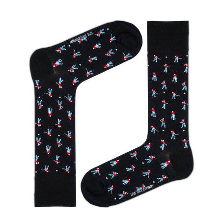 Premium Mid-Calf Golf Pattern Socks - Seamless & Non-Slip