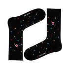 The Best Women's Crew Socks: Performance Organic Cotton with Arch Support - Mini Polka Black