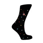 The Best Women's Crew Socks: Performance Organic Cotton with Arch Support - Mini Polka Black