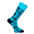 Premium Mid-Calf Sock - Subtle Floral Pattern - Stay-Up Fit - Lily