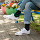 Premium Seamless Crew Socks - Fun Patterns & Stay-Up Organic Cotton - Alligator