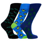 Seamless Novelty Women's Crew Socks 3-Pack - Premium Organic Cotton