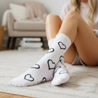 3-Pack Fun Hearts Pattern Crew Socks - Perfect Christmas & Valentine's Gift
