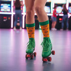 Premium Seamless Women's Crew Socks - Fun Patterns & Stay-Up Organic Cotton - Burger
