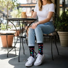 3-Pack Fun Hearts Pattern Crew Socks - Perfect Christmas & Valentine's Gift