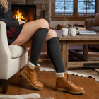 Classic Knee-High Socks - Seamless Comfort & Winter Warmth - Grey