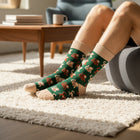 Premium Seamless Crew Socks - Fun Patterns & Stay-Up Organic Cotton - Monkey