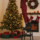 Festive Holiday Pattern Socks - Seamless & Stay-Up Comfort Christmas Tree