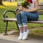 3-Pack Fun Hearts Pattern Crew Socks - Perfect Christmas & Valentine's Gift