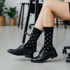 The Best Women's Crew Socks: Performance Organic Cotton with Arch Support - Stars