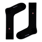 Biz Dots Men's Polka Dot Premium Dress Socks Black Love Sock Company (M) - LOVE SOCK COMPANY