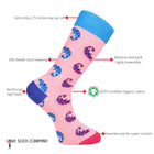 Chameleon Colorful Novelty Crew Socks (Unisex) - LOVE SOCK COMPANY