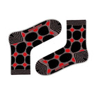 Polka Dots Women Fun Colorful Grey Quarter Crew Socks (W) - LOVE SOCK COMPANY