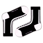 Hollywood Funky Black Quarter Crew Socks (W) - LOVE SOCK COMPANY