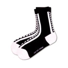 Hollywood Funky Black Quarter Crew Socks (W) - LOVE SOCK COMPANY