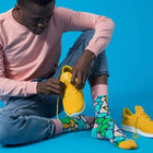 Giraffe Colorful Novelty Crew Socks (Unisex) - LOVE SOCK COMPANY