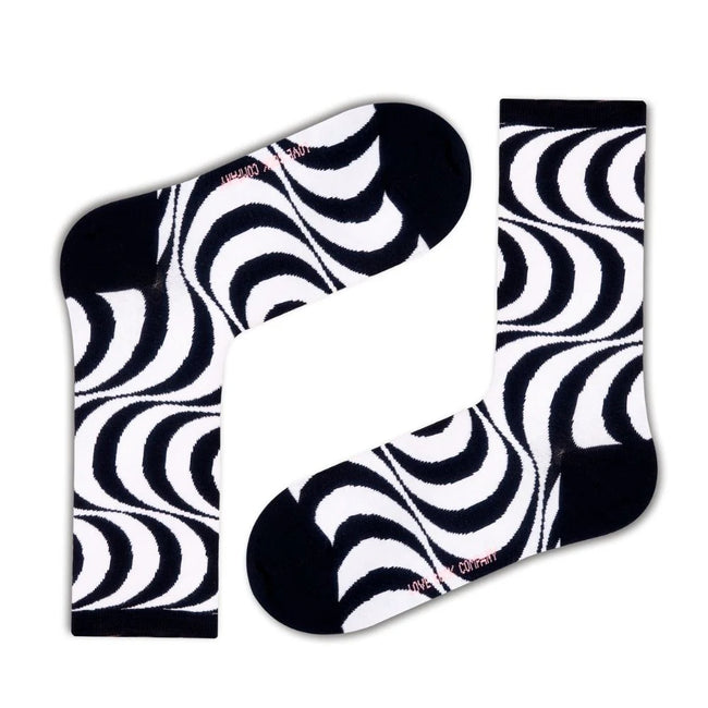 Love Sock Company Swirl Stripes Hypnotic Socks (W) - LOVE SOCK COMPANY