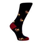 Lion Crew Socks Black (W) - LOVE SOCK COMPANY