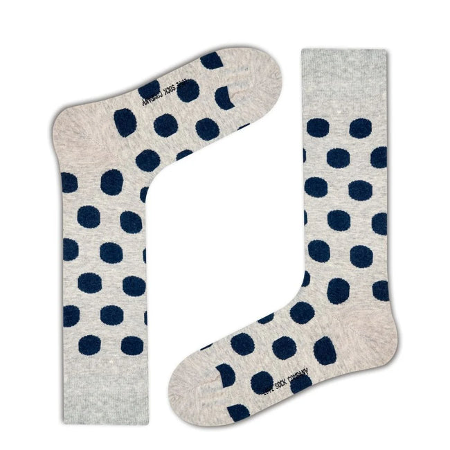 Men's Polka Dot Dress Socks - Big Polka (M) - LOVE SOCK COMPANY