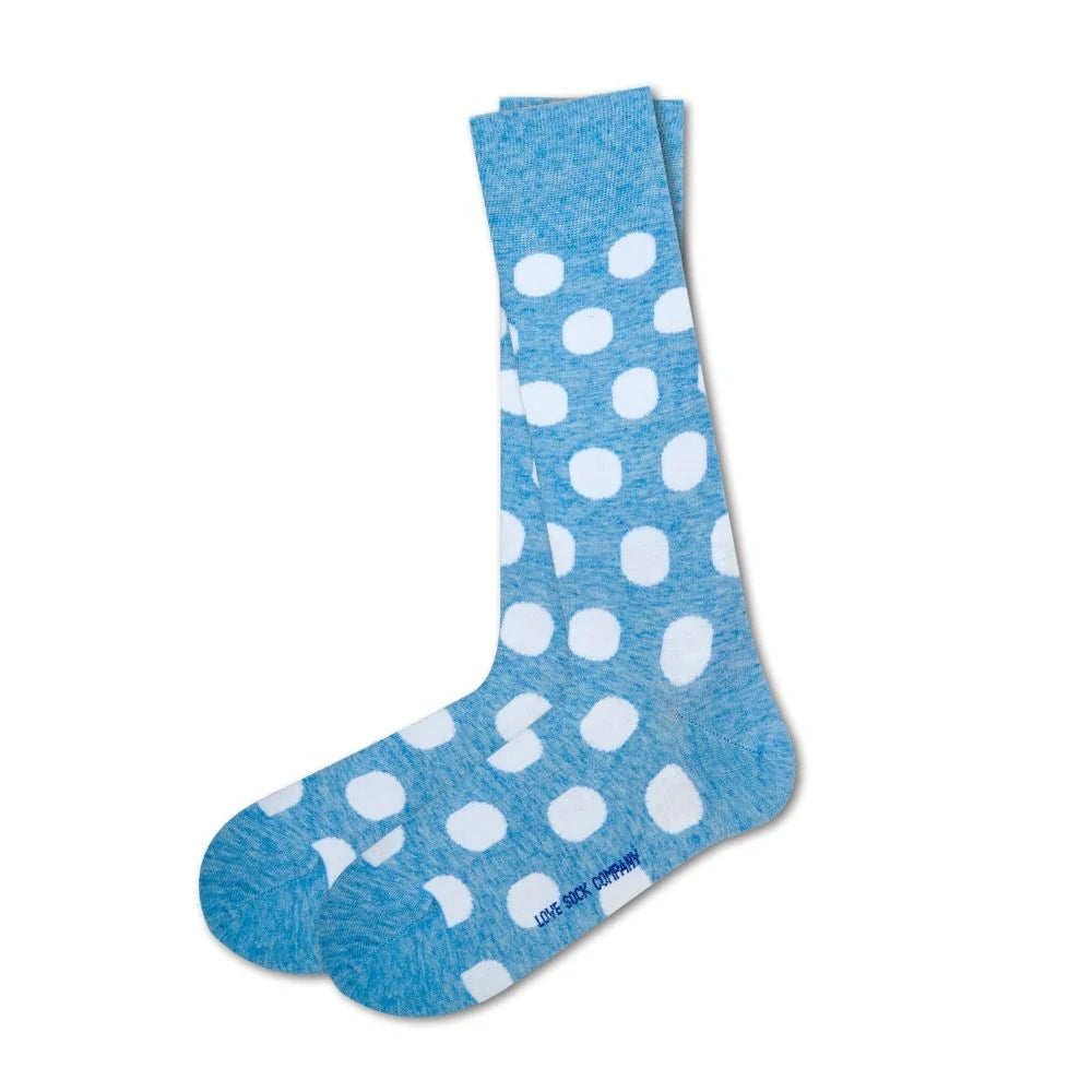 Men's Polka Dot Dress Socks - Big Polka (M) - LOVE SOCK COMPANY