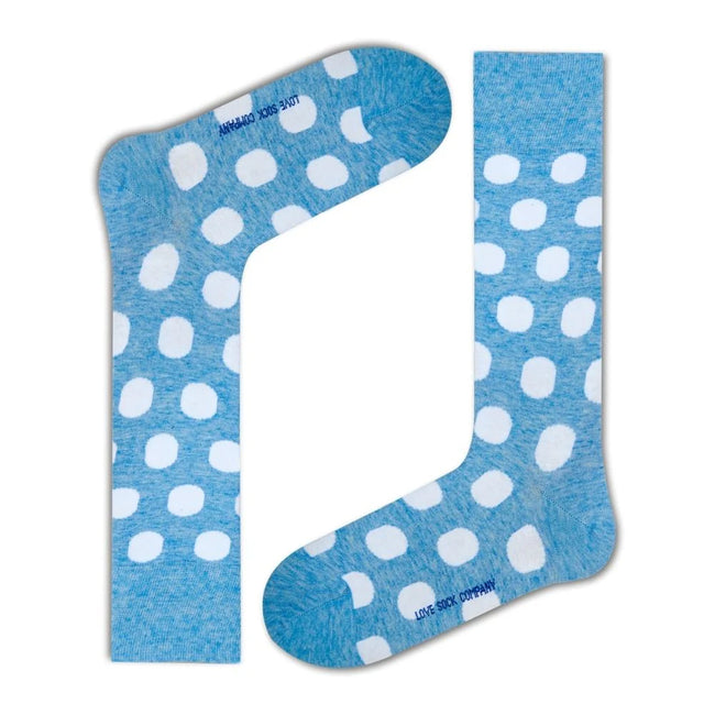 Men's Polka Dot Dress Socks - Big Polka (M) - LOVE SOCK COMPANY