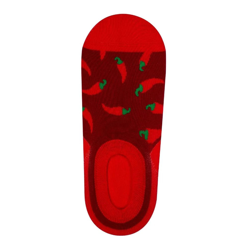 No-Show Chili Pepper Socks (Unisex) - LOVE SOCK COMPANY