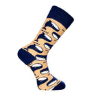 Whale Novelty Socks Beige (Unisex) - LOVE SOCK COMPANY