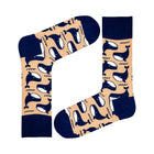 Whale Novelty Socks Beige (Unisex) - LOVE SOCK COMPANY