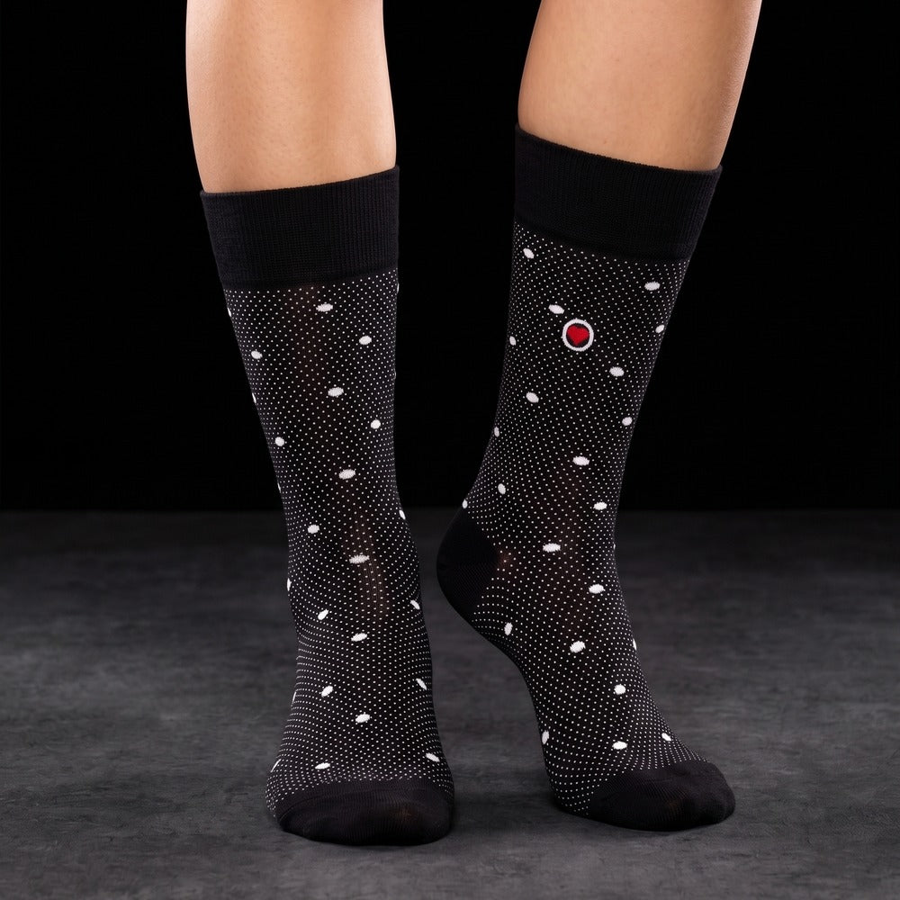 Love Sock Company Polka Night Black women&