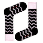 Zig Zag Men's Funky Striped Dress Socks Love Sock Company - LOVE SOCK COMPANY