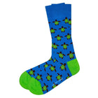 Turtle Colorful Novelty Socks Blue (Unisex) - LOVE SOCK COMPANY