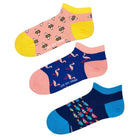 Love Sock Company 3 Pair Colorful Fun Patterned Ankle Socks Bundle 2 (Unisex) - LOVE SOCK COMPANY