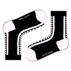 Love Sock Company 3 Pair Colorful Funky Women's Quarter Crew Dress Socks Polka Stars Black - LOVE SOCK COMPANY