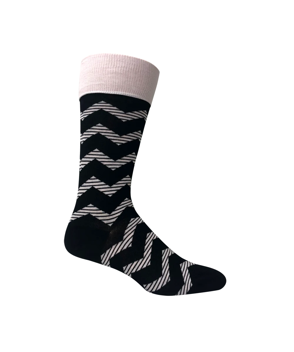 Zig Zag Black Box (1) - LOVE SOCK COMPANY