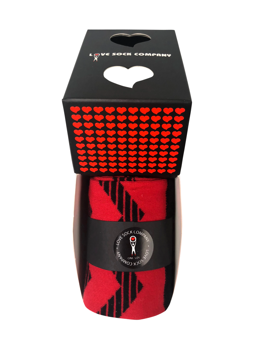 Zig Zag Red Box (1) - LOVE SOCK COMPANY