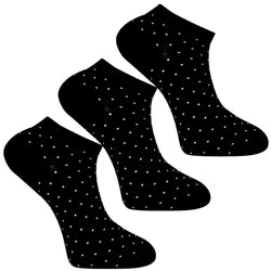3 Pack Biz Dots Ankle Socks (Unisex) - LOVE SOCK COMPANY