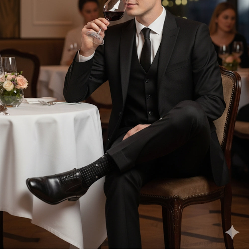 The Non-Binding 5-Pack: Premium Men's Mid-Calf Dress Socks - London