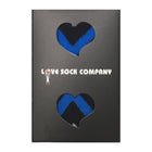 Patterned Men's Dress Socks Mirrors Blue (M) - LOVE SOCK COMPANY